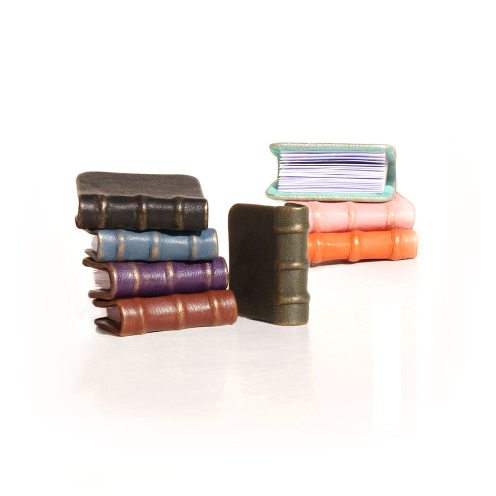 Mini leather book, handmade