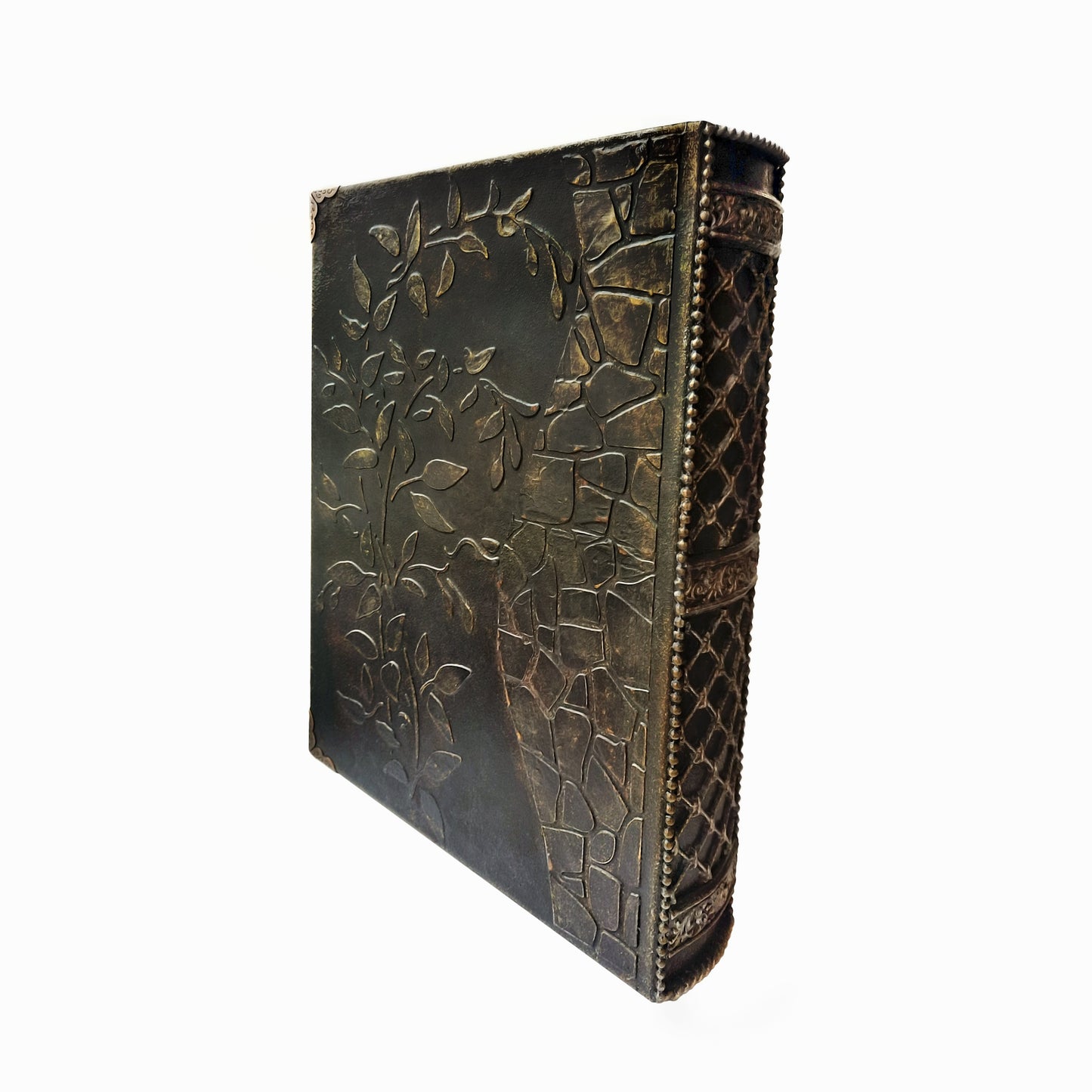 Alice in Wonderland Book Box,  Victorian Style Handmade Decoupage & Polymer Clay Décor