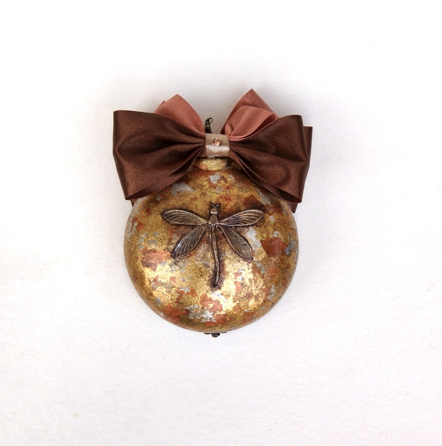 handmade ornament, Christmas ball in gift box