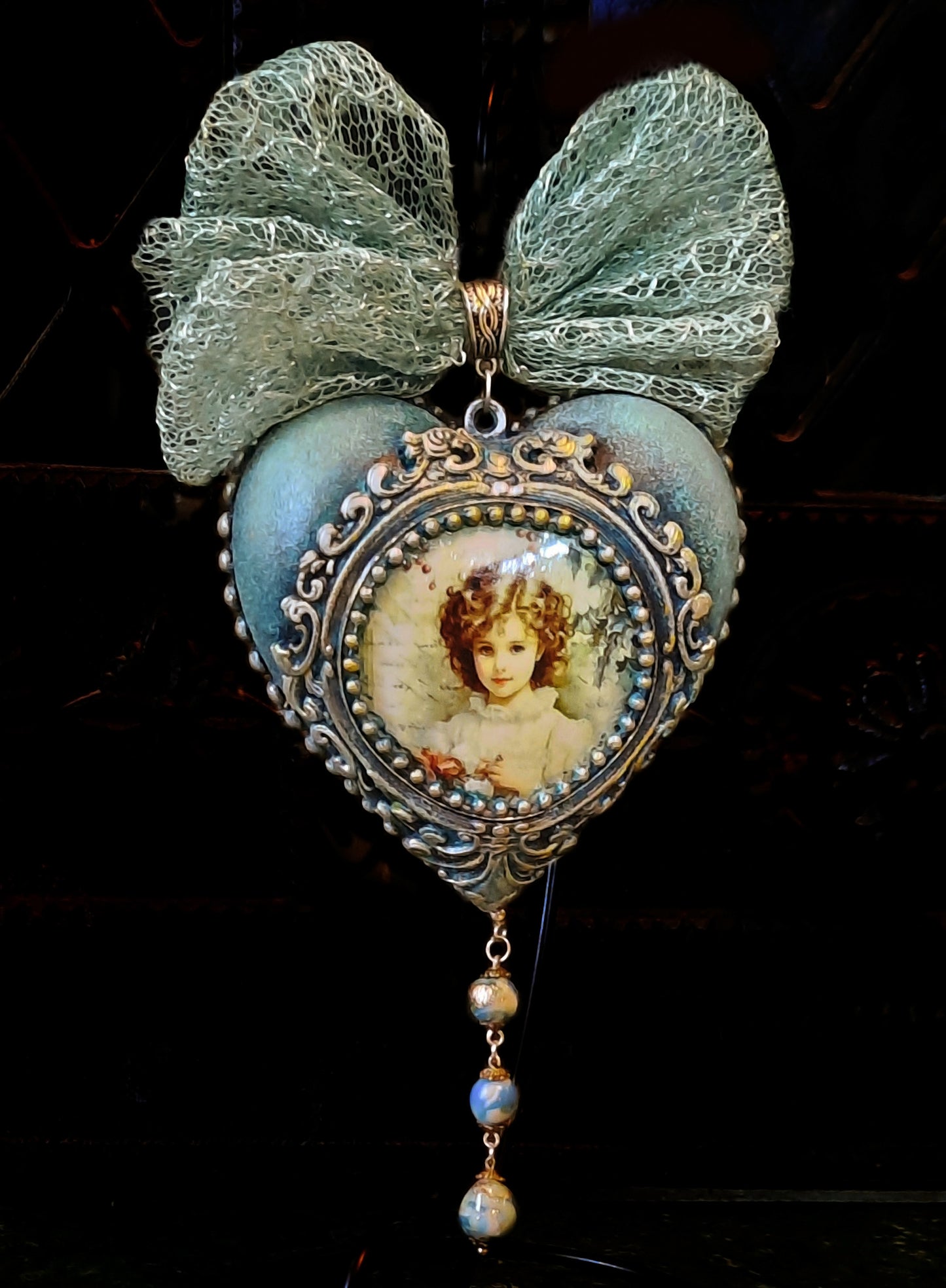 Christmas tree ball in gift box