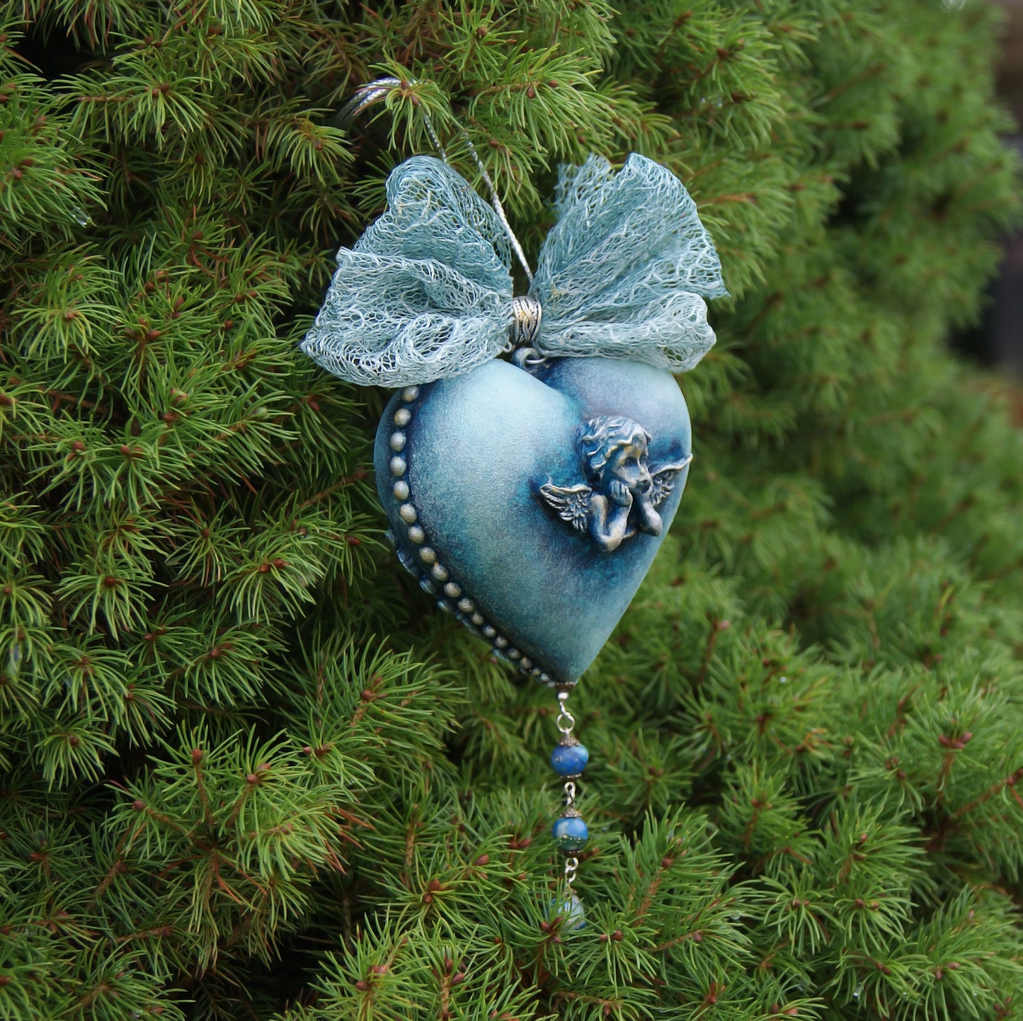 Christmas tree ball in gift box