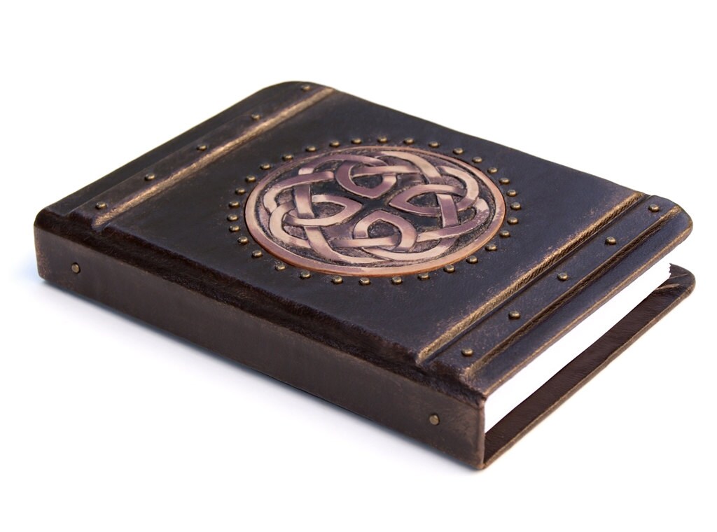 Celtic Journal, A6, Leather Bound Journal, Leather Notebook, Personalized Journal