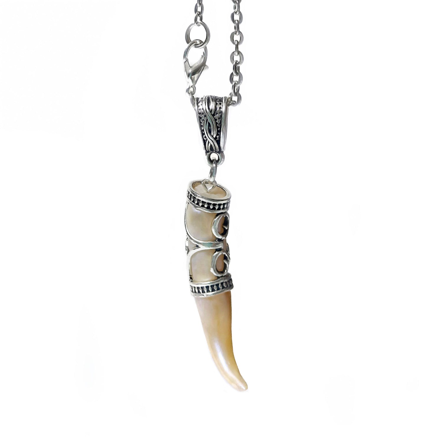 Fang-Halskette, magischer Anhänger, Gothic-Schmuck