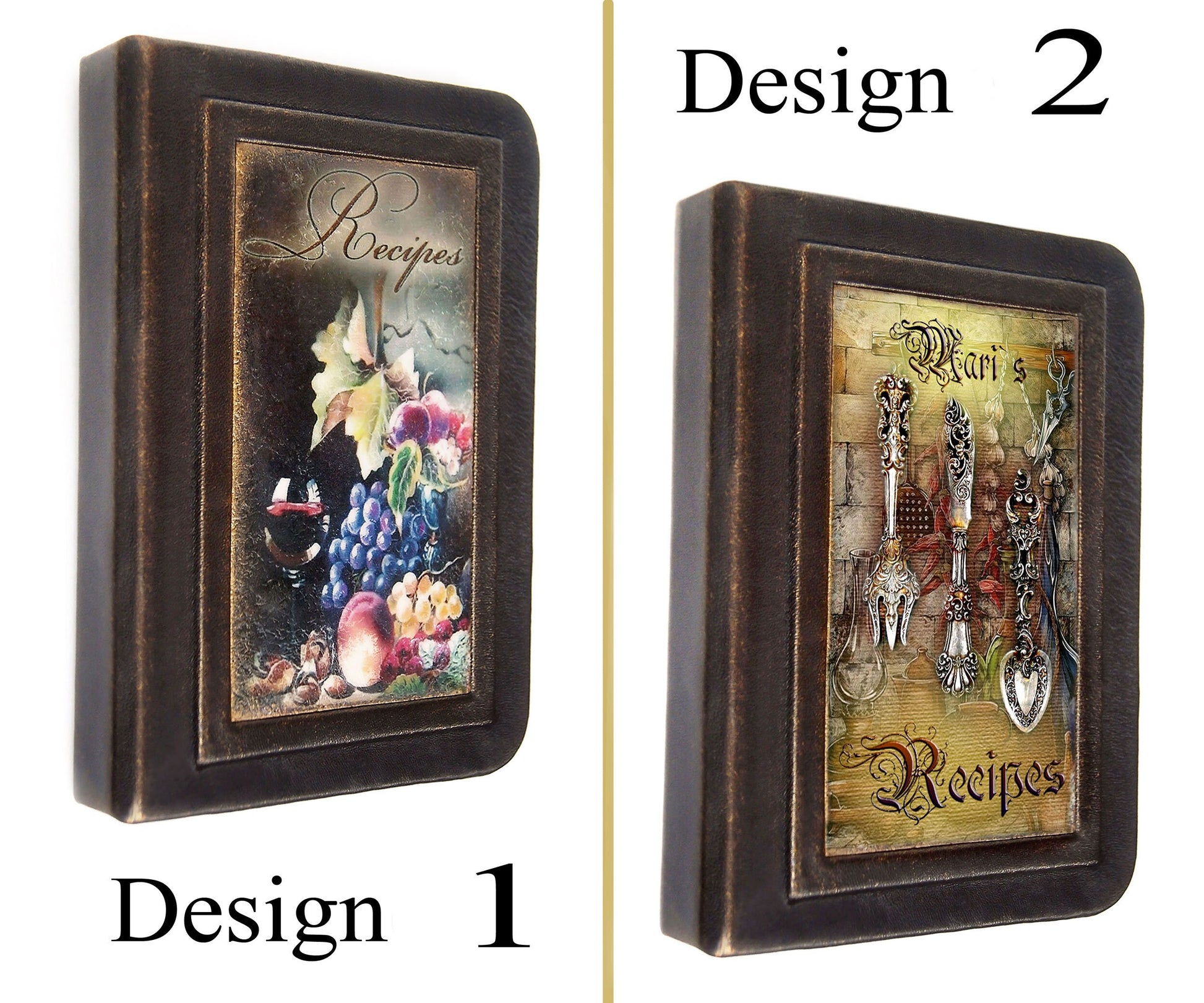 Blank recipe book, Personalized Recipe Journal, leather cookbook, Anniversary gifts, Birthday gifts for chefs, for anyone who loves to cook