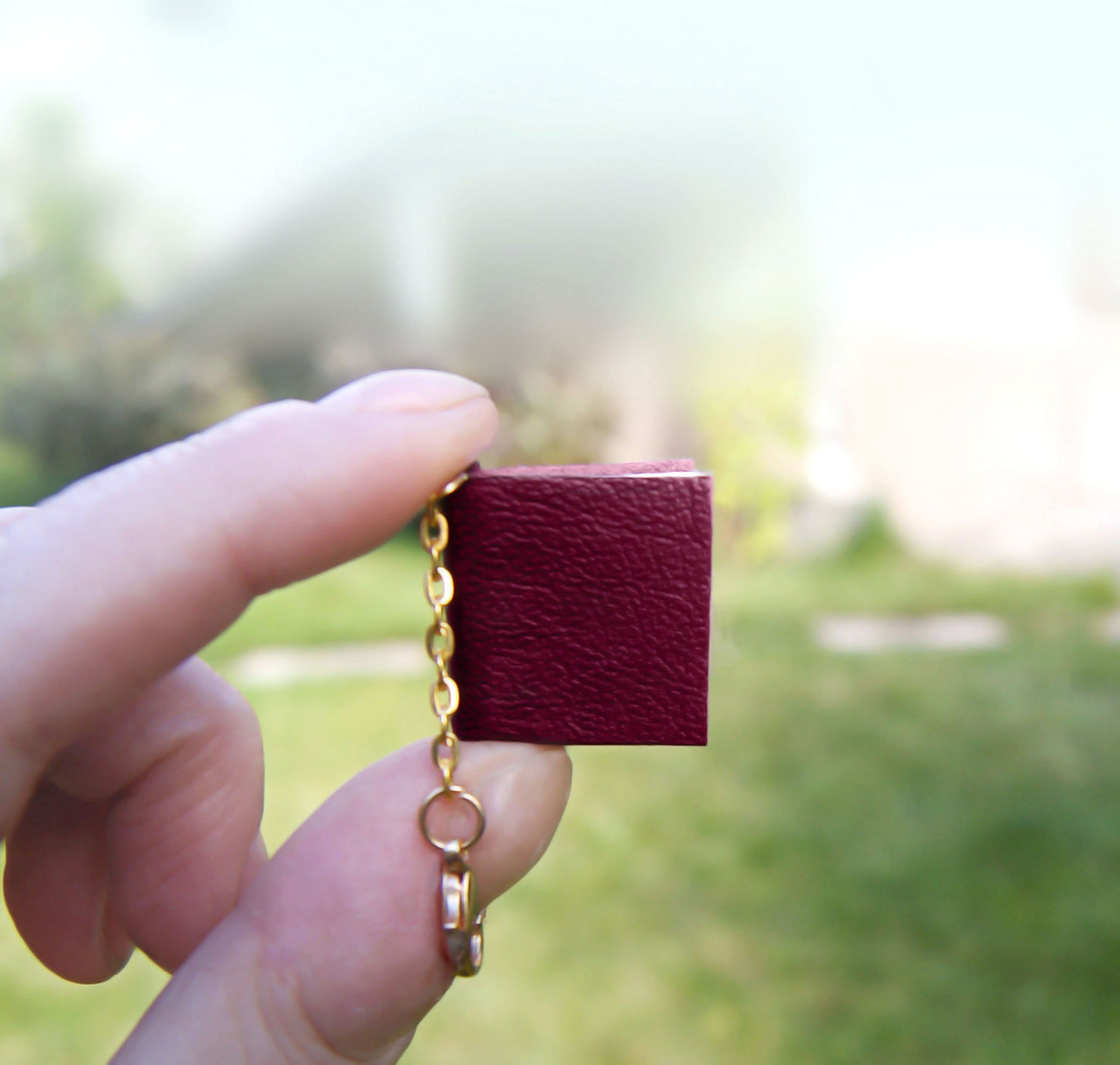 Set of 5 Miniature book, miniature book keychain