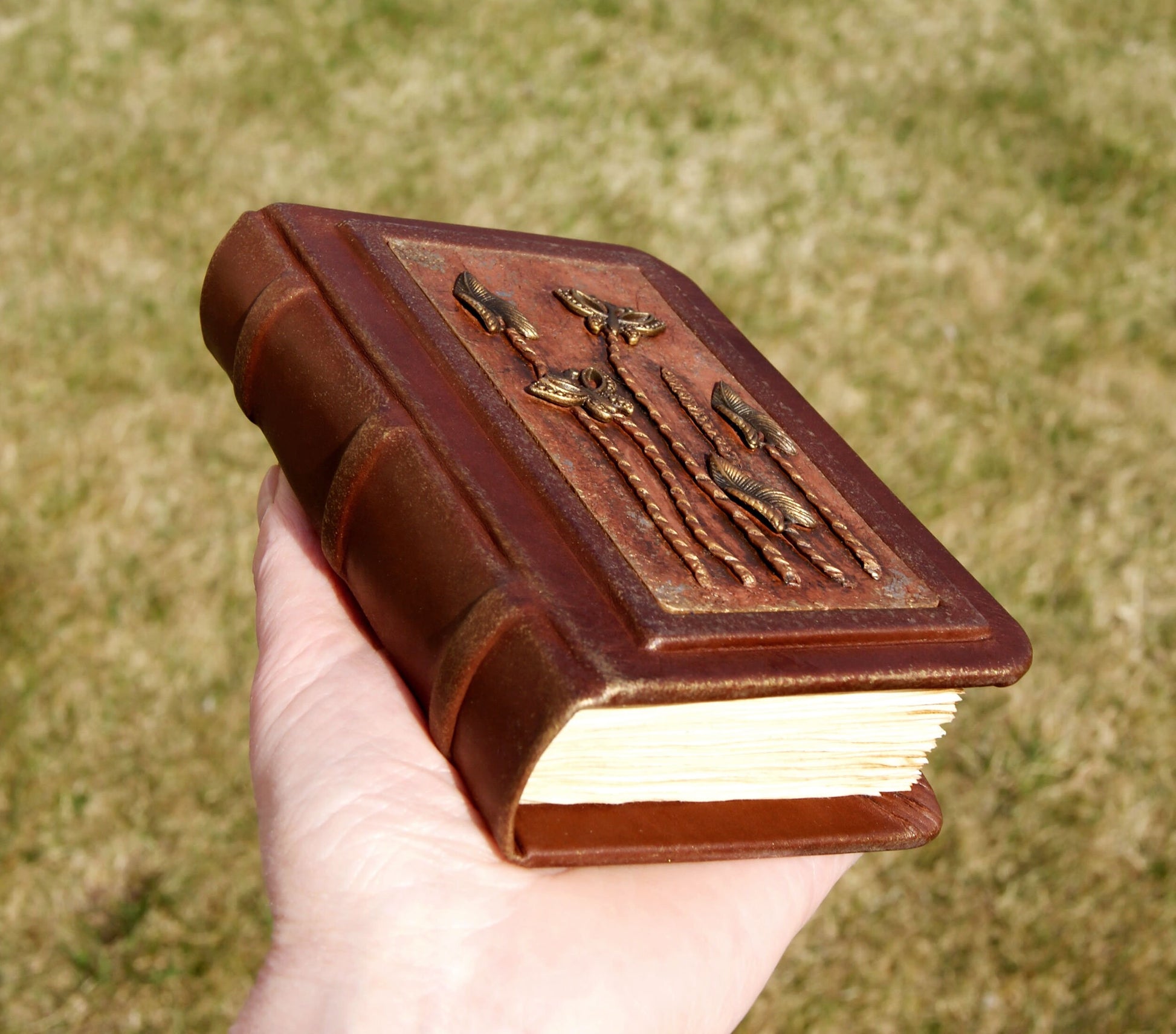 cuastom genuine leather journal A7